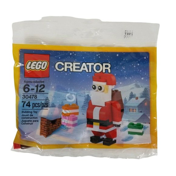 Lego Other - Lego Creator Santa Claus Chimney 30478 Bag 74 Pieces Saint Nicholas Kris Kringle